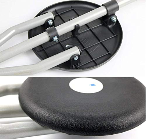 Andador con Ruedas, bastón Plegable para Caminar, Silla Triangular, muletas, Bastones de aleación de Aluminio, Andador Ligero, Negro, 48 cm, Escalador de Edad Avanzada