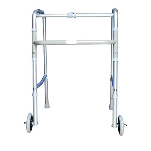 Andador para Personas Mayores Andador Andador Multifuncional Andador para Ancianos Discapacitados Apoyabrazos Soporte Auxiliar para Caminar Aleación De Aluminio (Color: Plata) (Plata)