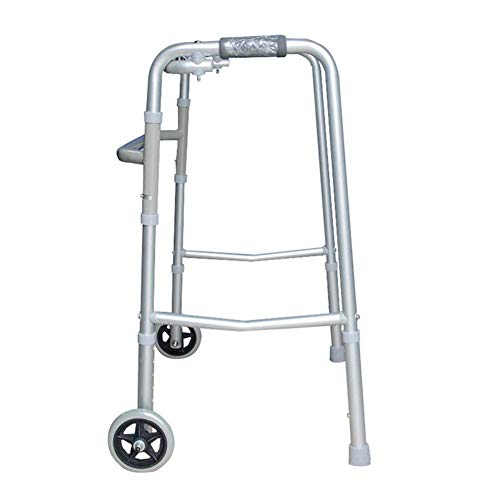 Andador para Personas Mayores Andador Andador Multifuncional Andador para Ancianos Discapacitados Apoyabrazos Soporte Auxiliar para Caminar Aleación De Aluminio (Color: Plata) (Plata)