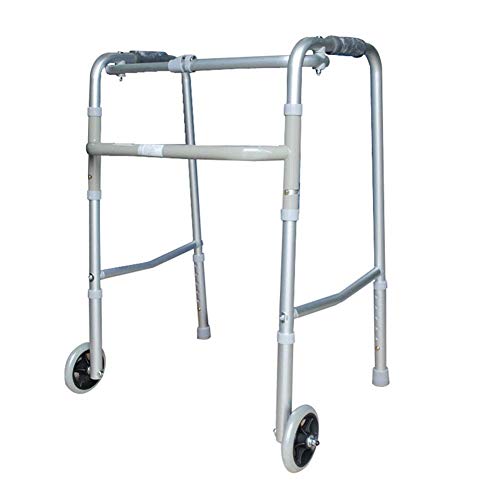 Andador para Personas Mayores Andador Andador Multifuncional Andador para Ancianos Discapacitados Apoyabrazos Soporte Auxiliar para Caminar Aleación De Aluminio (Color: Plata) (Plata)