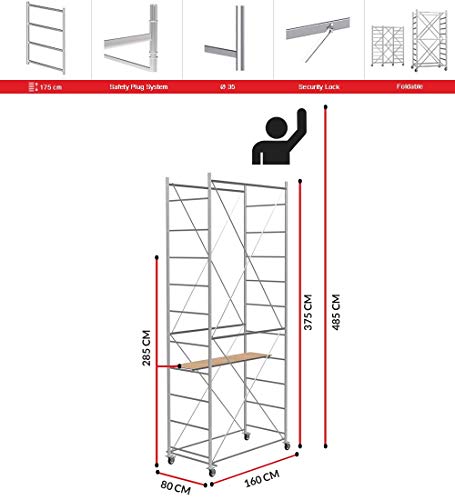 Andamio FAST (Altura de trabajo 4,85m) - Made In Italy