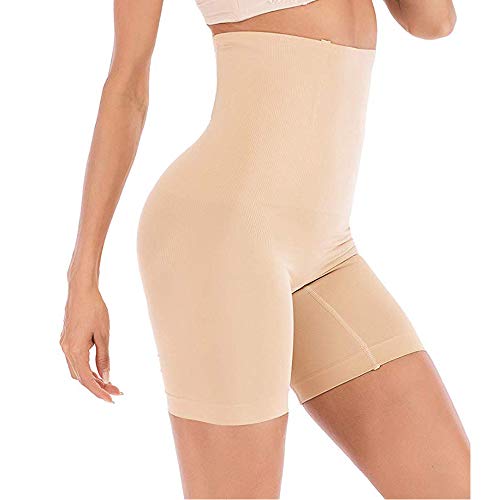 ANGOOL Braga Faja Reductora Mujer Invisible Cintura Alta Faja Postparto Vientre Plano Braguita Moldeadora sin Costuras