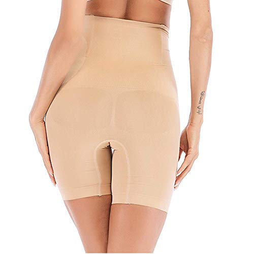 ANGOOL Braga Faja Reductora Mujer Invisible Cintura Alta Faja Postparto Vientre Plano Braguita Moldeadora sin Costuras