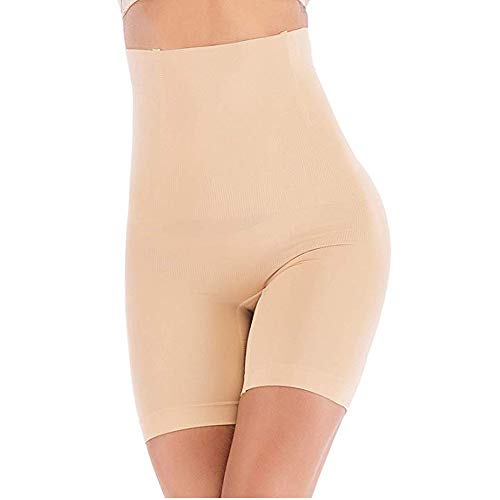 ANGOOL Braga Faja Reductora Mujer Invisible Cintura Alta Faja Postparto Vientre Plano Braguita Moldeadora sin Costuras