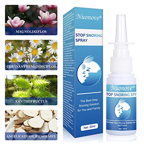 Antirronquidos Spray, Stop Snoring Spray, Solución Antirronquidos en Gotas,Dispositivos Anti Ronquidos Solucione, Reduce los Efectos Secundarios y Mejora el Sueño 20ml