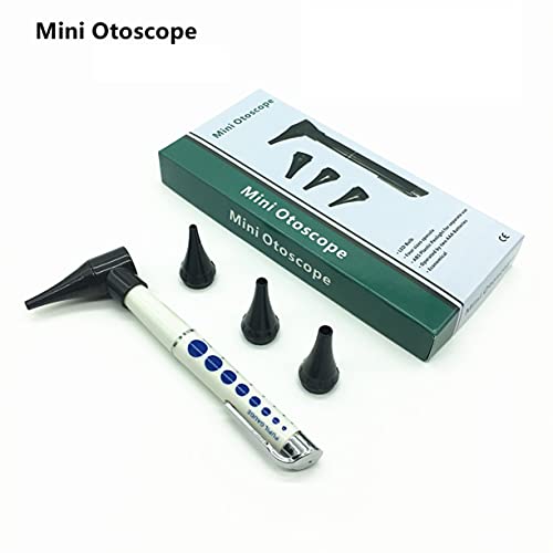 AnXiongStore Otoscopio LED Mini otoscopio eléctrico Diagnóstico de oído 3 aumentos Bombilla LED Otoscopio Herramientas para el Cuidado del oído