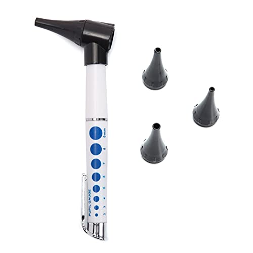 AnXiongStore Otoscopio LED Mini otoscopio eléctrico Diagnóstico de oído 3 aumentos Bombilla LED Otoscopio Herramientas para el Cuidado del oído