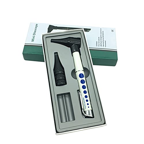AnXiongStore Otoscopio LED Mini otoscopio eléctrico Diagnóstico de oído 3 aumentos Bombilla LED Otoscopio Herramientas para el Cuidado del oído