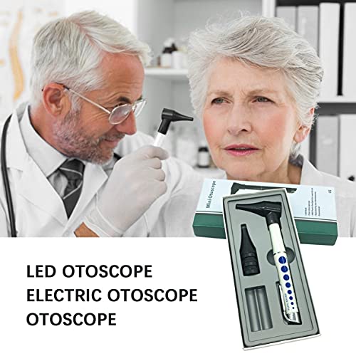 AnXiongStore Otoscopio LED Mini otoscopio eléctrico Diagnóstico de oído 3 aumentos Bombilla LED Otoscopio Herramientas para el Cuidado del oído