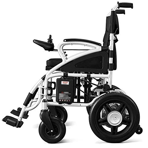 AOLI Portátil silla de ruedas plegable para trabajo pesado movilidad eléctrica, silla ligera de alimentación, 360 ° Palanca de mando motorizado Sillas de ruedas, motos, para los inválidos de edad ava