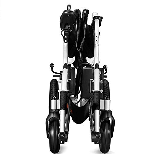 AOLI Portátil silla de ruedas plegable para trabajo pesado movilidad eléctrica, silla ligera de alimentación, 360 ° Palanca de mando motorizado Sillas de ruedas, motos, para los inválidos de edad ava