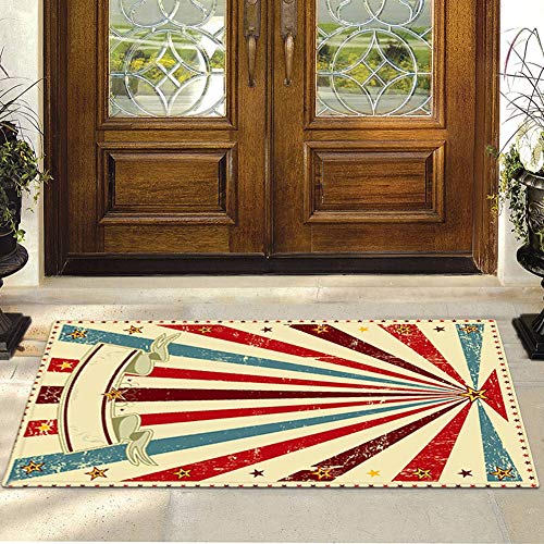 Aoutecen Alfombra de Estilo Vintage, cómoda, Buena absorción de Humedad para el Uso de la Cocina del vestíbulo(40cm×120cm)