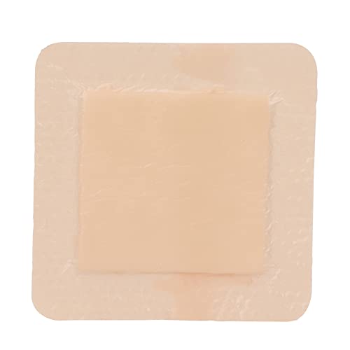 Apósito de espuma de silicona Almohadilla sacra de gel Almohadilla altamente absorbente Almohadilla de vendaje de espuma adhesiva de silicona para el cuidado de heridas(El 10 * 10cm)