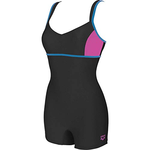 ARENA Bañador 1P Combishort Venus Combi Black/Shark Sport, Mujer, Black/Shark, 42