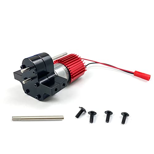 Argerrant Cinco de Velocidad Caja de Engranajes Caja de Engranajes metálicos con 370 Cepillo Tratamiento de anodización del Motor for el disipador de Calor y la Base de Montaje for Wpl 1633 RC Coche