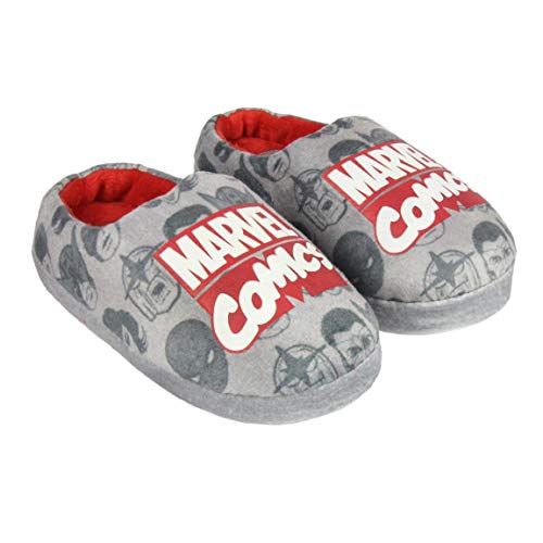 Artesania Cerda Zapatillas DE CASA Abierta Premium Marvel, Gris (Gris C13), 33 EU
