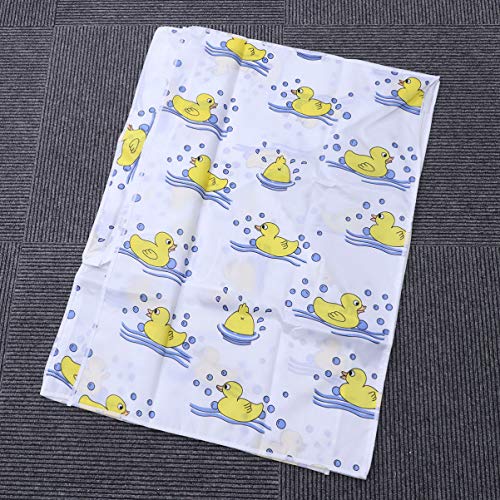 Artibetter Adorable Lavadora Cubierta Impermeable Impermeable Estampado de Rodillos Lavadora de Lavadora Protector de Lavadora para Lavamanos Secadores 1Pc