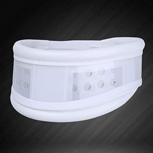 Artibetter Cuello de apoyo para el cuello Collar cervical semiduro ajustable para lesiones de cuello rígido alivio del dolor tamaño m (blanco)