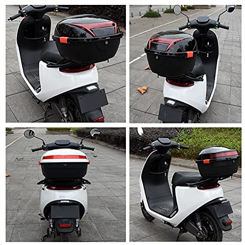 ASDQWER Baúl Moto Universal,Universal Baúl De Moto Scooter,Baul Top Case para Moto,Caja Superior Trasera De La Motocicleta,para Scooter De Motocicleta con Hardware De Montaje,Sapphire Blue
