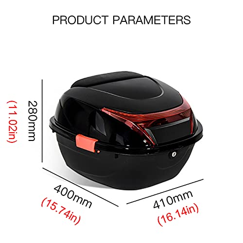 ASDQWER Baúl Moto Universal,Universal Baúl De Moto Scooter,Baul Top Case para Moto,Caja Superior Trasera De La Motocicleta,para Scooter De Motocicleta con Hardware De Montaje,Sapphire Blue