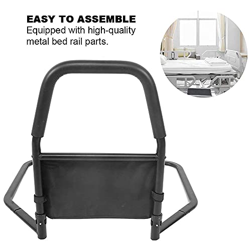 Asidero para Camas, Barra de Seguridad para Cama para discapacitados con Bolsa organizadora, Barra de Agarre para Asistencia de Cama de Hospital para el hogar, para Cama Doble, Cama Individual