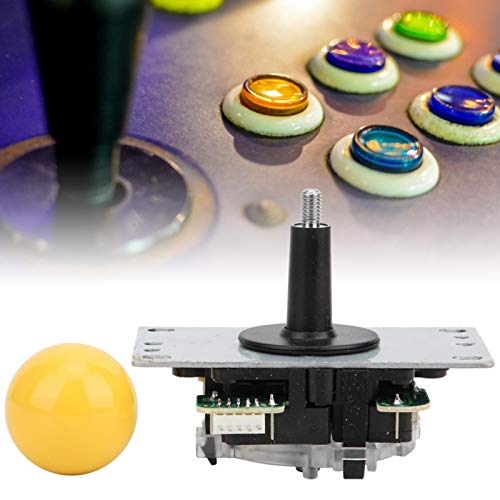 ASOMIGame Consola Joystick Rocker 5P Interfaz Placa de circuito Rocker 10 millones de veces de vida(yellow)