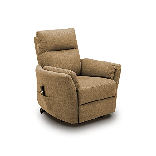 Astan Hogar Sillón Relax con Función Auto-Ayuda (Levanta Personas), Reclinación Eléctrica, Modelo Vito AH-AR10300CH, Chocolate,