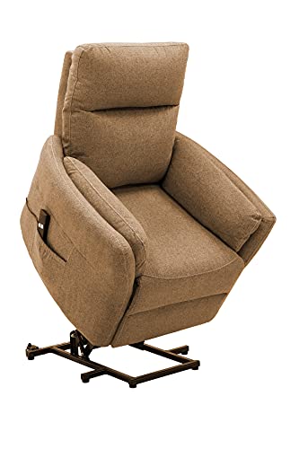 Astan Hogar Sillón Relax con Función Auto-Ayuda (Levanta Personas), Reclinación Eléctrica, Modelo Vito AH-AR10300CH, Chocolate,