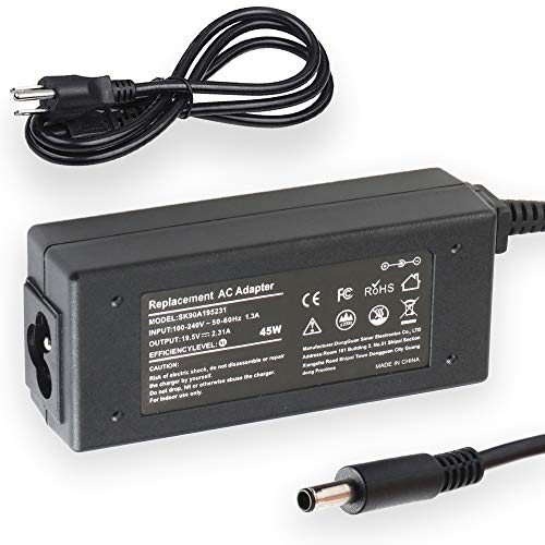 ATTNINE 19,5V 3,34A 65W Adaptador de Cargador de computadora portátil para DELL Inspiron 15-3000 15-5000 15-7000 y más Cable de alimentación de Punta pequeña de 4,5 x 3,0 mm