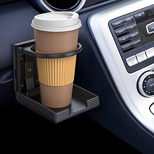 AUTOUTLET 2PCS Portavasos para Coche, Posavasos Coche Ajustable Universal, Portavasos Plegable, Sostenedor de la Bebida Portátil, Impermeables, para Coche, Camión de Automóvil, Barco, Furgoneta