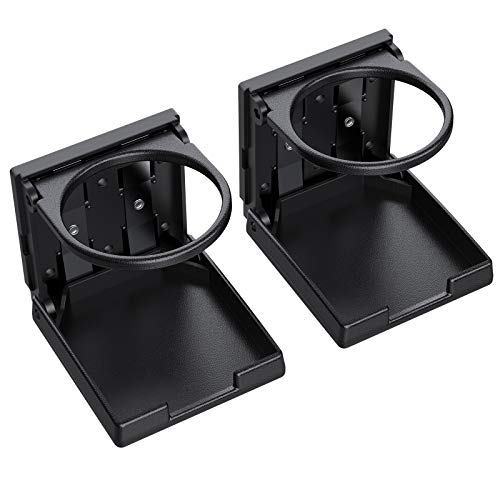 AUTOUTLET 2PCS Portavasos para Coche, Posavasos Coche Ajustable Universal, Portavasos Plegable, Sostenedor de la Bebida Portátil, Impermeables, para Coche, Camión de Automóvil, Barco, Furgoneta