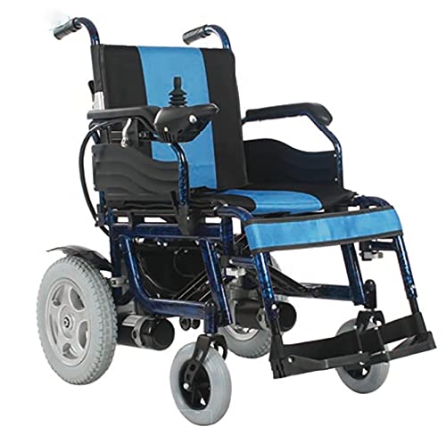 AWJ Silla de Ruedas eléctrica Silla de Ruedas para Ancianos y discapacitados, para Trabajo Pesado, Potente, Motor Doble, Plegable, Silla de Ruedas eléctrica, sillas de Ruedas eléctricas mot