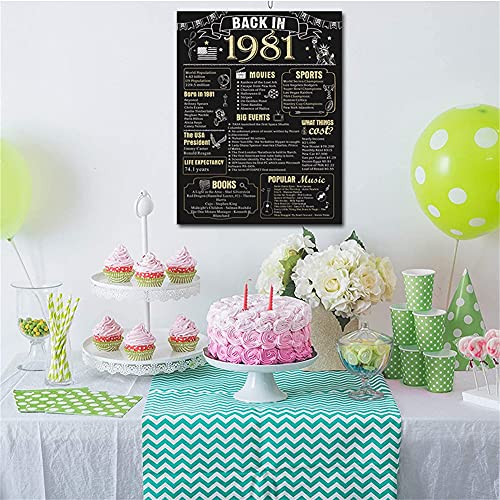 Back In 1971: Cartel de 50 Cumpleaños Cartel de Aniversario de Boda Suministros de Decoración de Aniversario Cartel de Fiesta Decor 8 x 10 Pulgadas