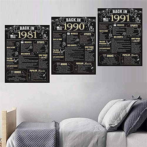 Back In 1971: Cartel de 50 Cumpleaños Cartel de Aniversario de Boda Suministros de Decoración de Aniversario Cartel de Fiesta Decor 8 x 10 Pulgadas