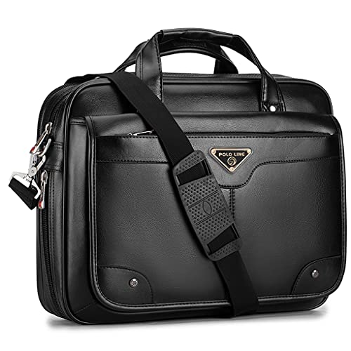 BAGZY Maletines Hombre Maletin Cuero Hombre Piel Maletin Portatil 15.6 Pulgadas Bandolera Portadocumentos Maletin Bandolera Hombre Maletin Medico Profesional Maletin de Trabajo