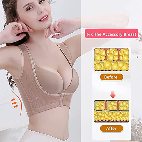 Banda correctora de Postura para Mujer Sujetador para enderezar la Espalda Sujetador Ropa Interior Ajustable Soporte para Senos para Dama Chaleco para Esculpir el Cuerpo Evitar la flacidez del Pecho