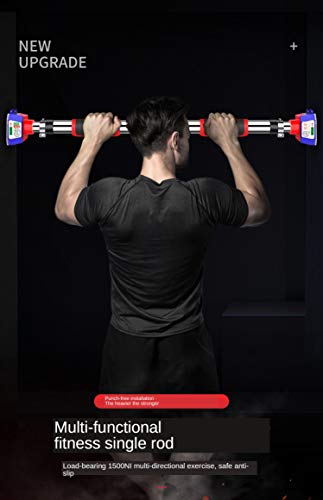 Barra horizontal Hogar Equipo de pull-up de interior Marco de la puerta de la pared Varilla telescópica sin agujeros Familia Doble transporte Fitness Ejercicio Pull-up Entrenamiento en interiores Fitn
