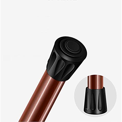 Bastón para Caminar de Madera Maciza, bastón Anciano Mango Curvo Muletas Bastón Antideslizante de Madera Maciza Bastón para Caminar Bastón para Caminar Equipo de Viaje (Color: Brown, Size: 90cm), YK