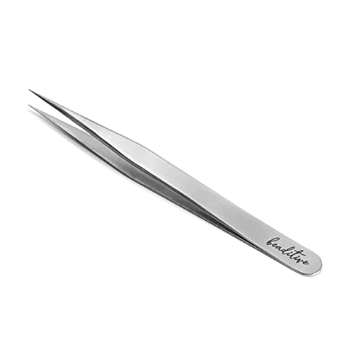 Beaditive Paquete De 3 Pinzas De Alta Precisión - Pinzas Para Manualidades De 4.7"Para Coser, Rebordear Y Hacer Manualidades - Juego De Pinzas Para Joyería Sin Dientes Con Puntas Finas