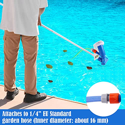 Becoyou Limpiafondos Piscina, Aspirador Piscina con 5 Secciones de Poste 2 Bolsas de Malla Limpiafondos Piscina Manual Piscina Accesorios para Piscina, Estanque, SPA