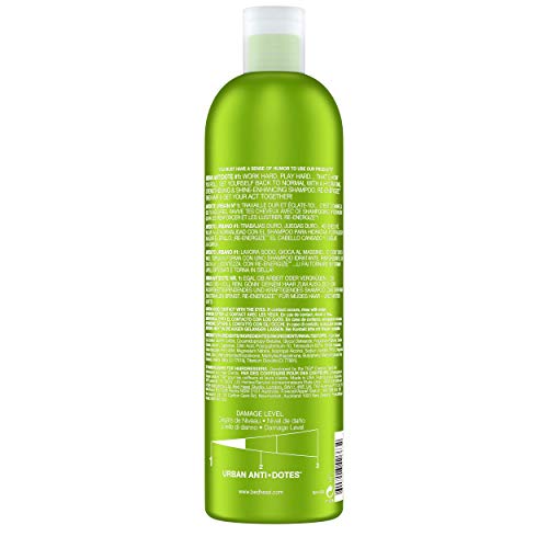 Bed Head by Tigi – Urban Antidotes Re-Energize, champú y acondicionador de uso diario, 2 x 750 ml
