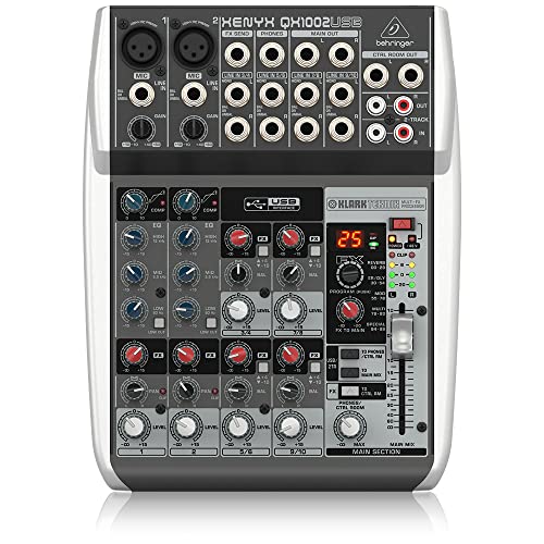 Behringer MESA XENYX QX1002USB Mesa mezclas, gris oscuro