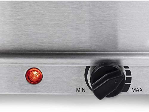 Beper P101TEM001 Calientaplatos de buffet, Acero inoxidable, 4 bandejas extraíbles, Termostato de temperatura, Luz de funcionamiento, Ideal para buffets, áreas de desayuno de hotel, brunch