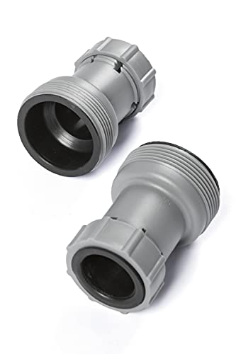 BESTWAY 58236 - Adaptadores de Manguera Diámetro 38 mm Con Válvula de 32 mm Para Bomba de Filtrado para Piscina Resistentes a la Corrosión Fácil de Instalar