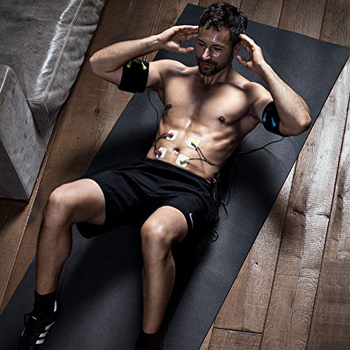 Beurer EMS homeSTUDIO Dispositivo de estimulación muscular, dispositivo de entrenamiento EMS de alta gama para uso doméstico con app y entrenador virtual, incluye manguitos y electrodos