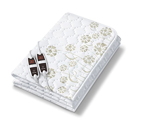 Beurer UB-68-XXL - Calientacamas doble, 150 x 160 cm, color blanco