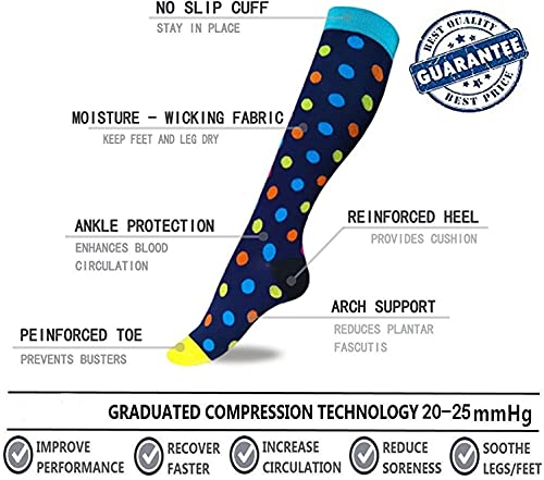 beusilay 8 Pares Calcetines De Compresión Para Mujeres Y Hombres- Ideal Para Médicos, Circulación Y Recuperación, Enfermería, Viajes Y Vuelo, Correr Y Fitness (15-20 mmHg), color carne, L-XL