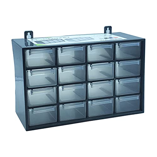 BG Spazio - Clasificador Apilable con 16 Cajones Color Gris