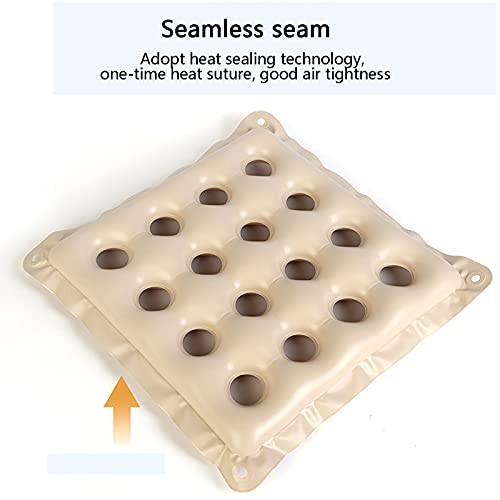 Bias&Belief Cojines Antiescaras Cojin Hemorroides Cojin Inflable Caderas de Apoyo Descompresión Respirable para Las Personas Que Se Sientan Durante Mucho Tiempo Beige