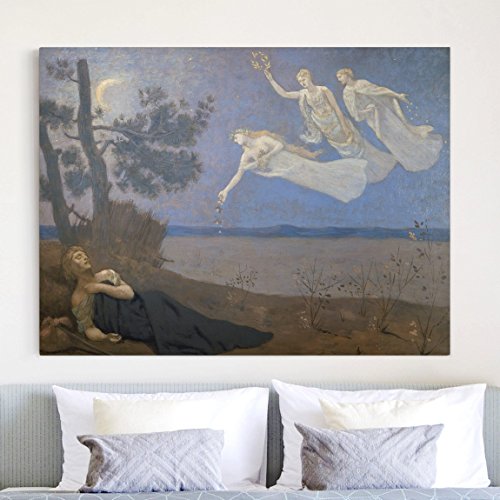 Bilderwelten Cuadro en Lienzo - Pierre Puvis de Chavannes - El Sueño - Apaisado 3:4, Cuadros Cuadro Lienzo Cuadro sobre Lienzo Cuadro Decoracion Cuadros Decorativos Cuadro XXL, Tamaño: 30 x 40cm